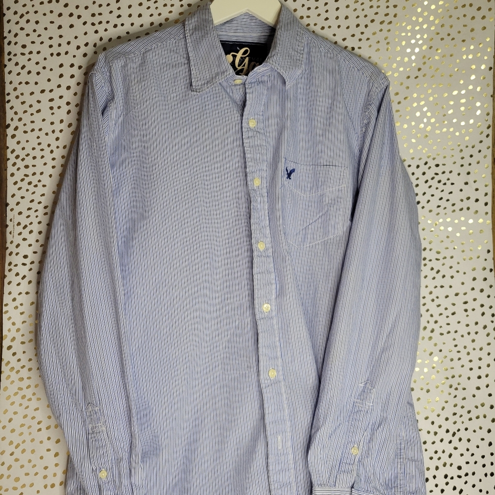 Bundle of Two! American Eagle Striped Button Down